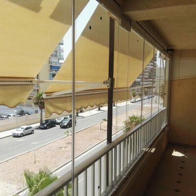 Modernos toldos para balcones