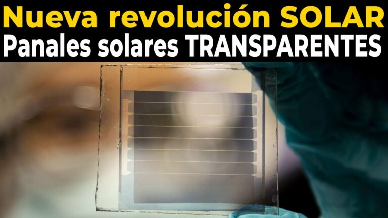 Placas solares transparentes