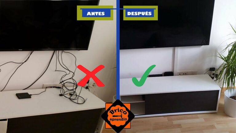 Como tapar cables de tv colgada