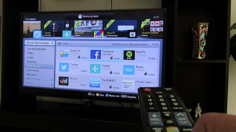 Como descargar app en tv samsung