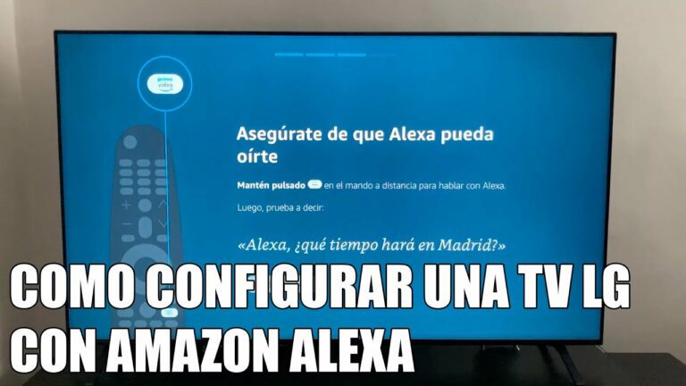 Como poner alexa en la tele lg