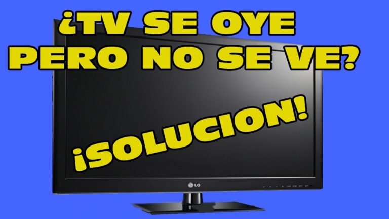 Como reparar una tv que no se ve la imagen