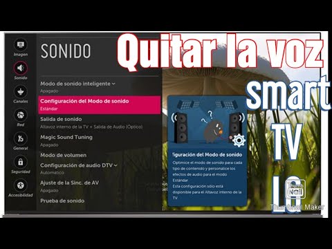 Como quitar la voz que habla en la tele lg