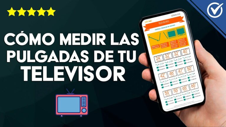 Como medir en cm las pulgadas de un televisor