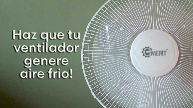 Como hacer q el ventilador tire aire frio