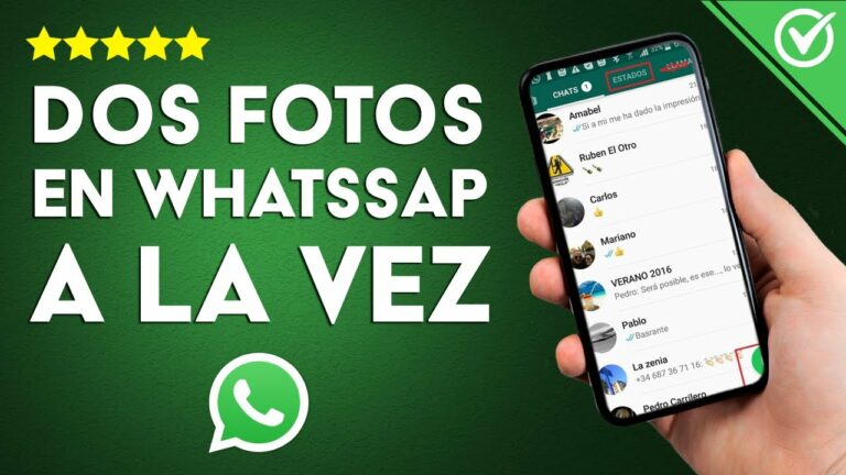 Como subir dos fotos al estado de whatsapp