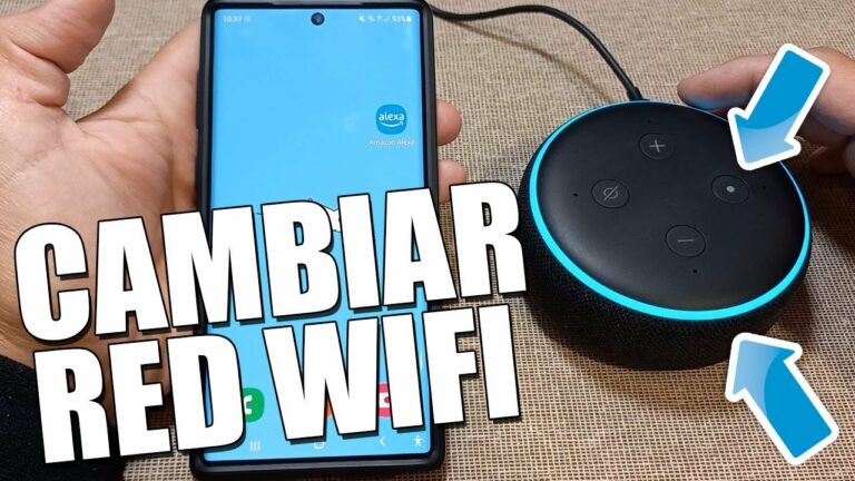 Como cambiar de red wifi a alexa