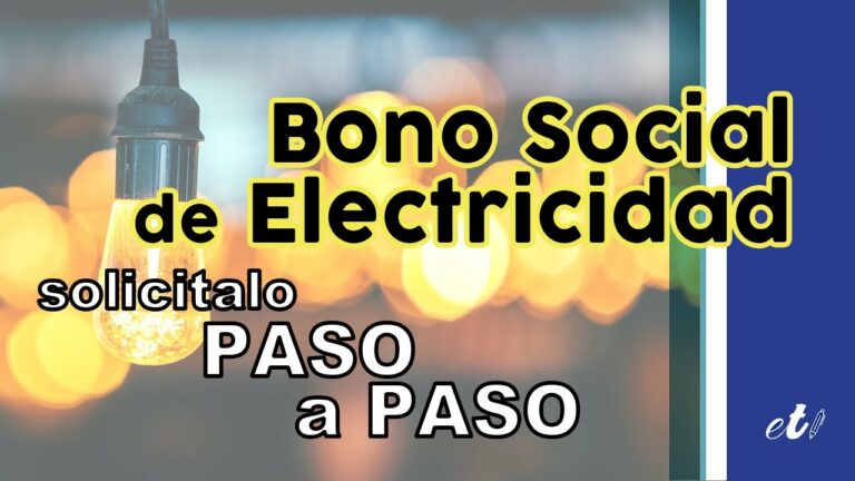 Como tramitar el bono social de la luz