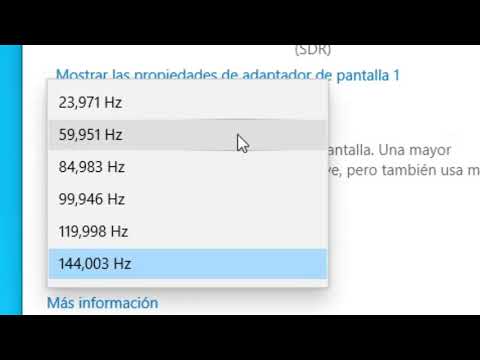 Como cambiar los hercios de mi monitor