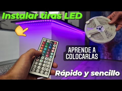 Como instalar una tira de luces led