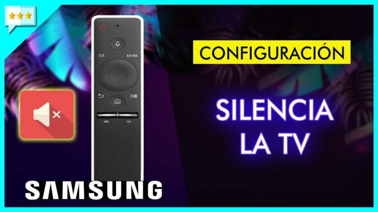 Como quitar modo silencio en tv samsung