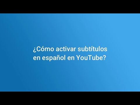 Como activar subtitulos en youtube