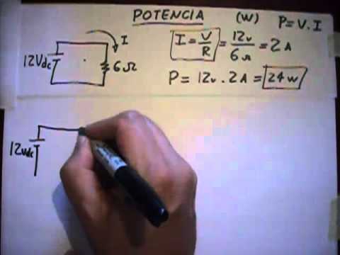 Como calcular la potencia de un circuito