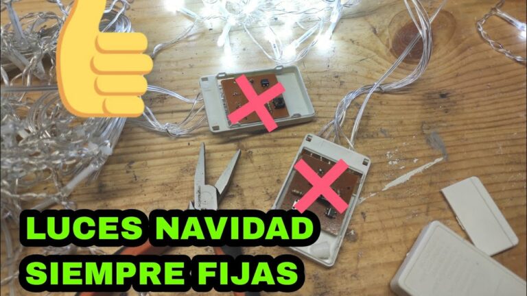 Como dejar fijo un programa de las luces de navidad