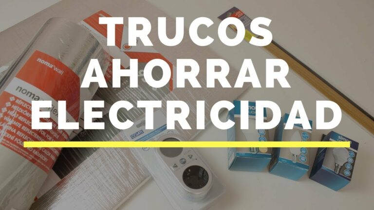 Como ahorrar electricidad