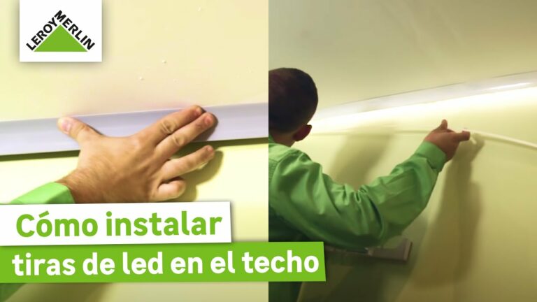 Como colocar tira led en techo