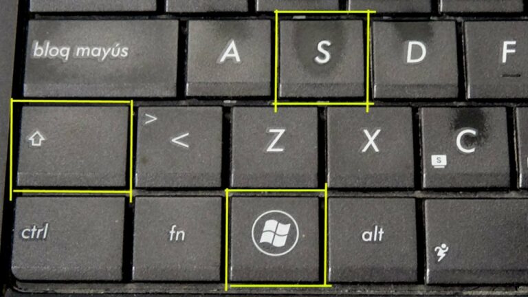 Como hacer captura de pantalla en el teclado