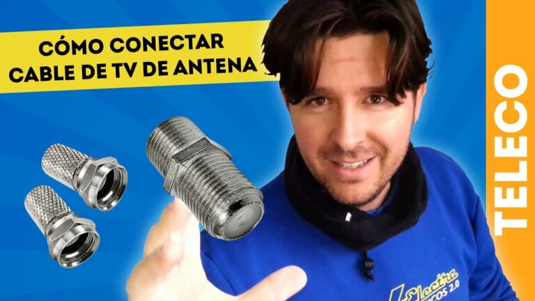 Como conectar cable de antena