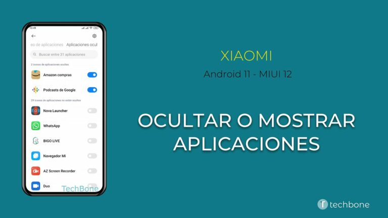 Como ver aplicaciones ocultas en xiaomi