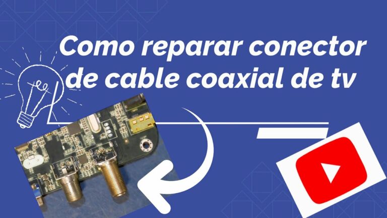 Como reparar conector de antena tv samsung