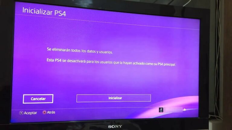 Como dejar ps4 de fabrica