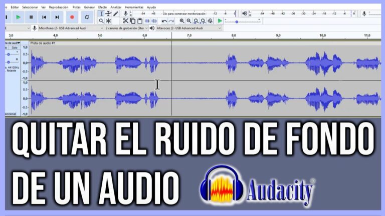 Como quitar ruido de fondo de un audio