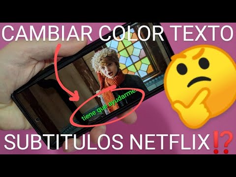 Como cambiar color subtitulos netflix