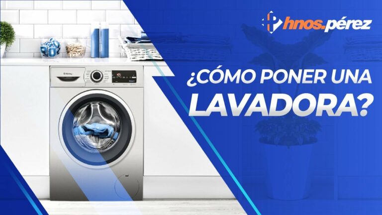 Como poner una lavadora