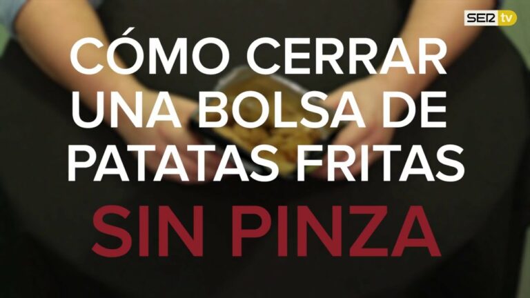 Como cerrar bolsas de patatas