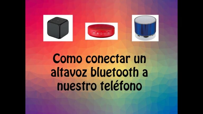 Como se conecta un altavoz al movil