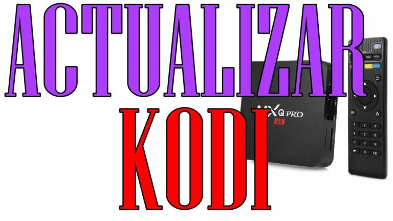 Como actualizar kodi desde kodi