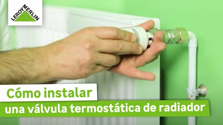 Como instalar valvula termostatica radiador