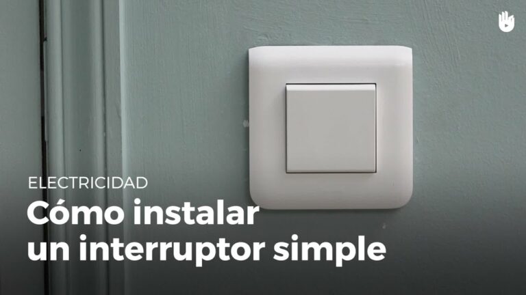 Como montar un interruptor