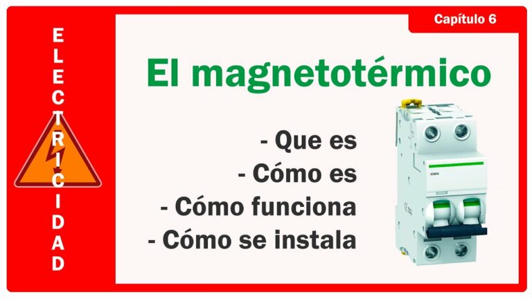 Como saber que magnetotermico poner