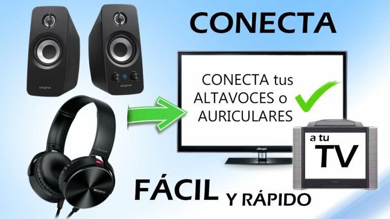 Como conectar altavoces a tv