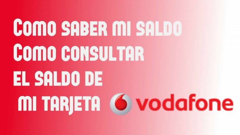 Como mirar el saldo en vodafone