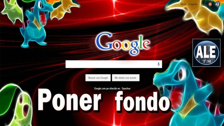 Como cambiar el fondo de google personalizado