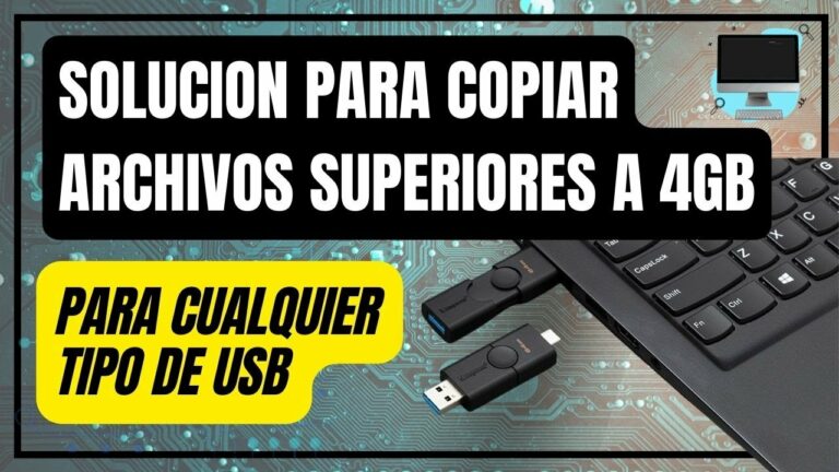 Como pasar a un pendrive archivos grandes