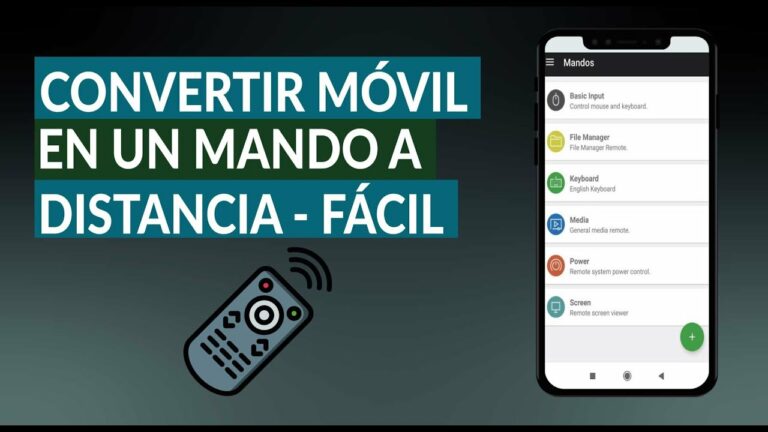 Como convertir el movil en mando a distancia