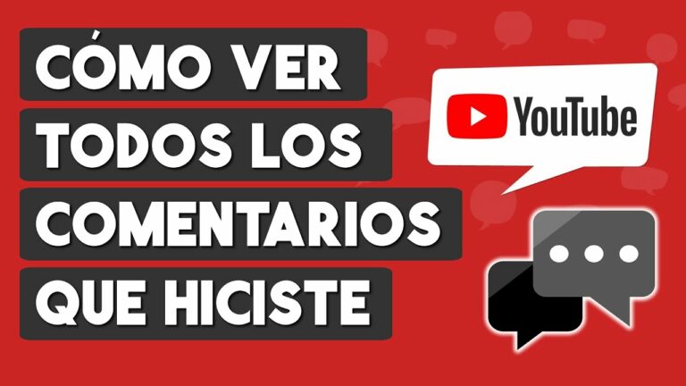 Como ver los comentarios que he hecho en youtube