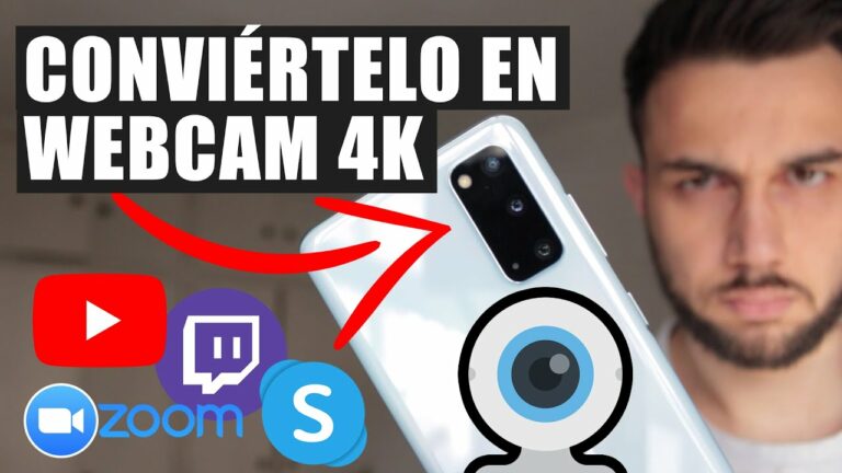 Se puede usar el movil como webcam
