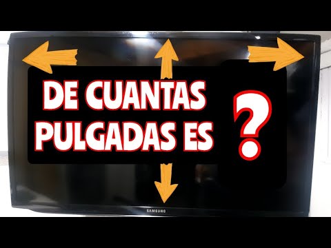 Como medir las pulgadas de un tv