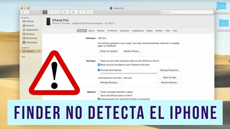 Como acceder a mi iphone desde mi mac