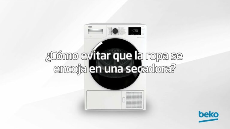 Como secar la ropa en secadora sin que se encoja