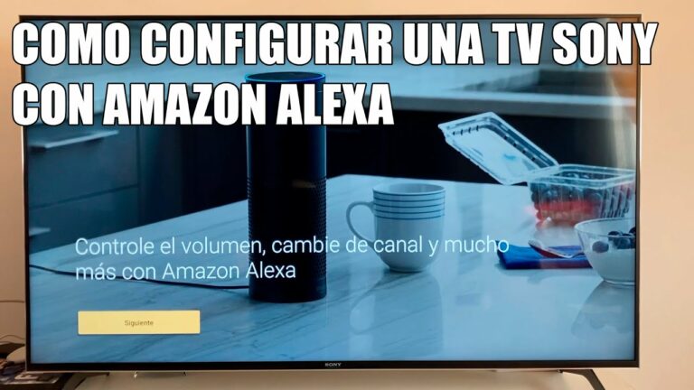 Como conectar alexa a tv sony