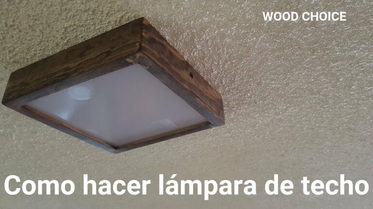 Como hacer una lámpara de techo led
