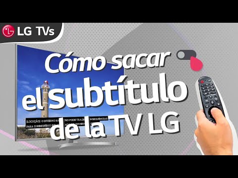 Como quitar subtitulos en televisor lg