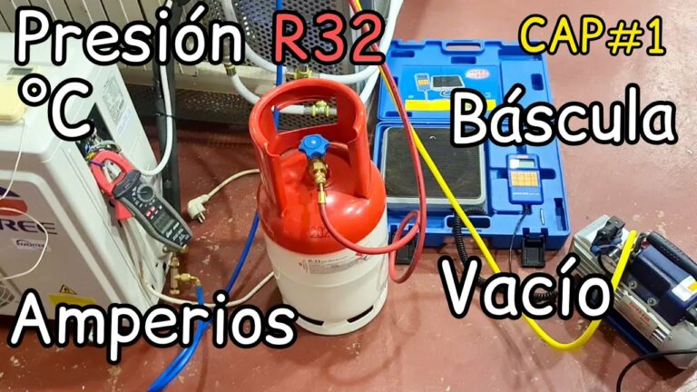 Como hacer una carga de gas r32