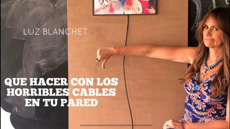 Como disimular un cable en la pared