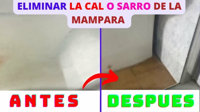 Como quitar la cal de la mampara de plástico